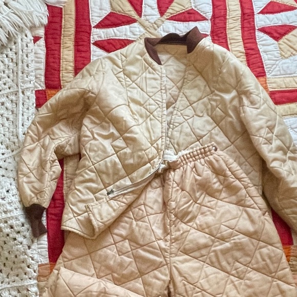 Vintage Quilted Pants and Jacket Set (60s) S/M - Picture 3 of 3